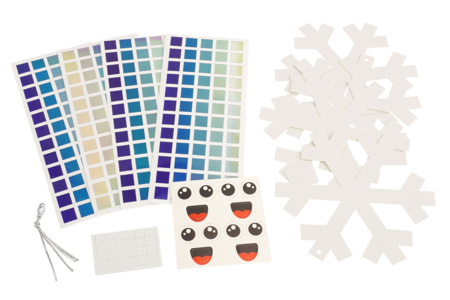 Hanging Holographic Snowflakes Kit - 4 Pieces - 2 - Christmas Creative Kits for Children - 10doigts.com - Christmas Creative Kits for Children – 10doigts.fr
