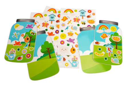 kit de gomets mini mundo primavera - Kits de naturaleza y fauna: construye tu mini selva en casa. – 10doigts.fr