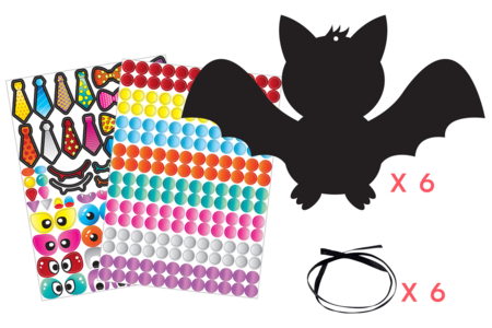 kit de halloween murciélago - Kits creativos de Halloween – 10doigts.fr