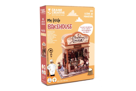 kit Maqueta miniatura con iluminación - "La Panadería" - Maquetas en madera – 10doigts.fr