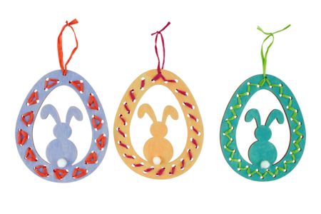 Kit Huevo de Pascua a tejer a suspender - Kits creativos de Pascua – 10doigts.fr