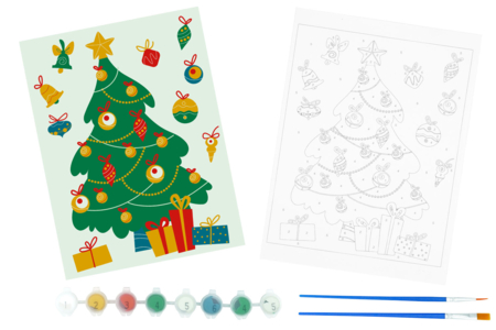 Christmas Tree Paint by Numbers Kit - 1 - DIY Christmas Gift Ideas - 10doigts.com - DIY Christmas Gift Ideas – 10doigts.fr