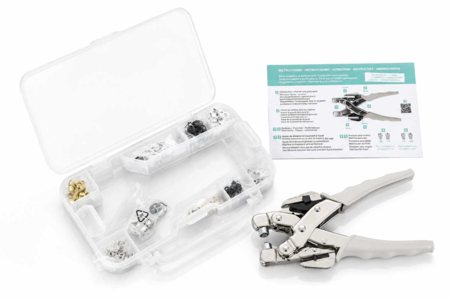Kit perforadora y colocación de ojales - maletín Artemio - Pinzas perforadoras – 10doigts.fr
