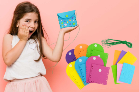 Weaving Pouch Kit - 6 Pouches - 1 - Sewing Kits - 10doigts.com - Sewing Kits – 10doigts.fr