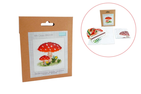 Kit de punto de cruz: Hongos - Kits Mercería – 10doigts.fr