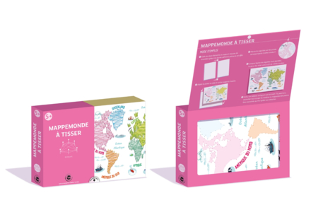 World Map Craft Kit - String Art Activity - 3 - String Art Kit - 10doigts.com - String Art Kit – 10doigts.fr