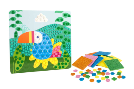 Kit tableaux gommettes mosaïques  - Toucan - Novedades 2026 – 10doigts.fr