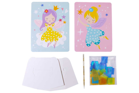 Kit cuadros de tela para pinchar "Hadas" - el material - Kits listos para usar – 10doigts.fr