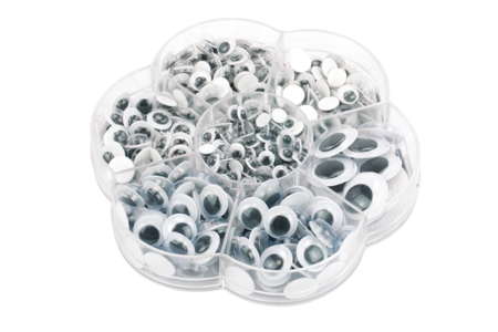Adhesive Wiggle Eyes Set - 480 Pieces - 4 - Googly Eyes - 10doigts.com - Googly Eyes – 10doigts.fr