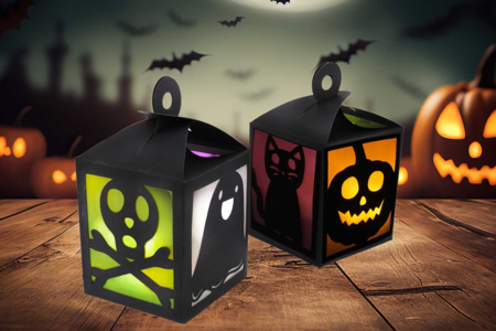 Linternas de halloween - 4 linternas - Kits creativos de Halloween – 10doigts.fr