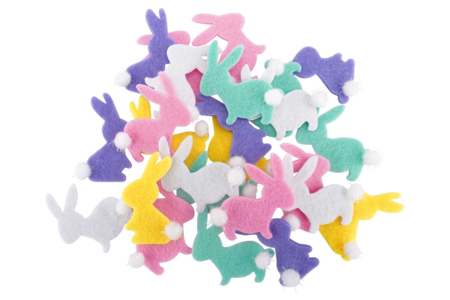 Felt Bunny Stickers - 24 Pieces - 4 - Felt Stickers - 10doigts.com - Felt Stickers – 10doigts.fr