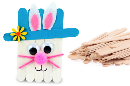 Maxi palitos de madera natural - 100 unidads - Accesorios en madera – 10doigts.fr