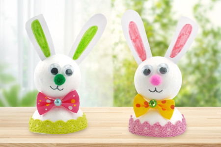 Little White Bunnies - 1 - DIY Easter Crafts - 10doigts.com - DIY Easter Crafts – 10doigts.fr