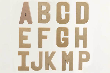 Mâché Paper Letters - 1 - Cardboard Letters - 10doigts.com - Cardboard Letters – 10doigts.fr