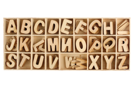 Wood Letters 2.3 cm - 130 pieces - 1 - Letters and Numbers - 10doigts.com - Letters and Numbers – 10doigts.fr