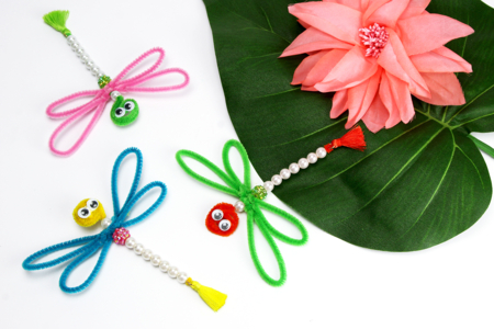 libélula abalorios limpiapipas bricolaje niños - Actividades manuales animales: nuestras ideas creativas para los niños – 10doigts.fr