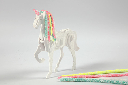 3D Wooden Horse or Unicorn Model Kit - 5 - Wood Models - 10doigts.com - Wood Models – 10doigts.fr