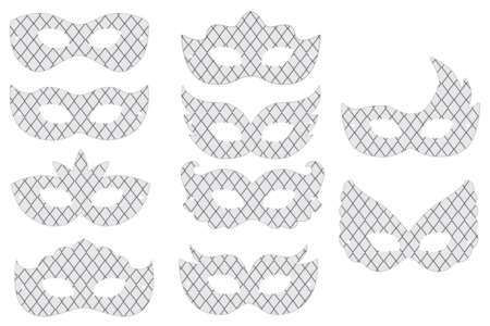Harlequin Wolf Coloring Masks - 10 Designs - 5 - Creative Masks for Kids - 10doigts.com - Creative Masks for Kids – 10doigts.fr