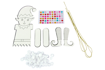 Articulated Elf Suspension Kit - 6 Pieces - 3 - Christmas Creative Kits for Children - 10doigts.com - Christmas Creative Kits for Children – 10doigts.fr