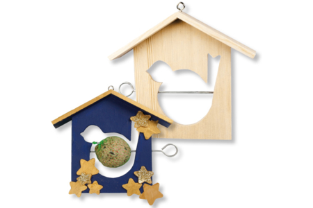 Wooden Bird Feeder to Hang - 1 - Wooden Birdhouses and Feeders - 10doigts.com - Wooden Birdhouses and Feeders – 10doigts.fr