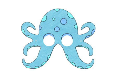 Marine Animal Masks - 4 Pieces - 4 - Coloring Masks - 10doigts.com - Coloring Masks – 10doigts.fr