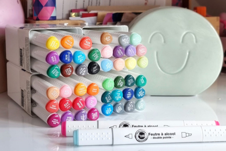 Alcohol Double-Ended Markers - 12 Pieces - 3 - Calligraphy, Writing - 10doigts.com - Calligraphy, Writing – 10doigts.fr