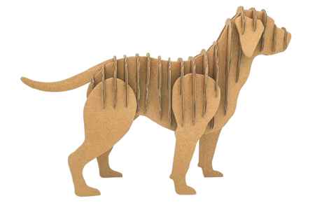 Assembled Dog - 1 - Cardboard Models - 10doigts.com - Cardboard Models – 10doigts.fr