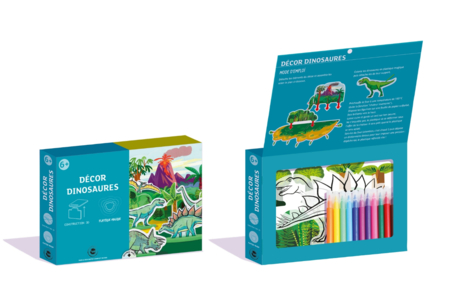 gomets dinosaurios - Kit de actividad plástico mágico – Manualidades y educativas – 10doigts.fr