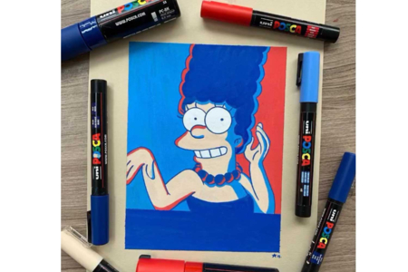 margen simpson posca - Marcadores POSCA: la referencia mundial de la pintura nómada – 10doigts.fr