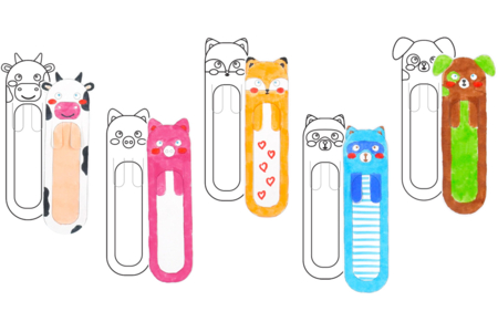 marcapáginas animales para colorear - Soportes de Colorear – 10doigts.fr