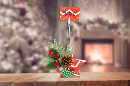 Christmas Table Place Cards - 2 - Craft Activities for Holiday Tables - 10doigts.com - Craft Activities for Holiday Tables – 10doigts.fr