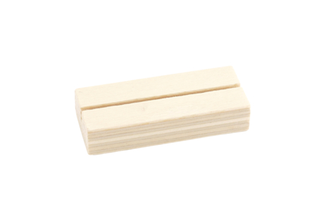 Marque places en bois avec fente - 4 pcs - Wooden Photo Frames – 10doigts.fr