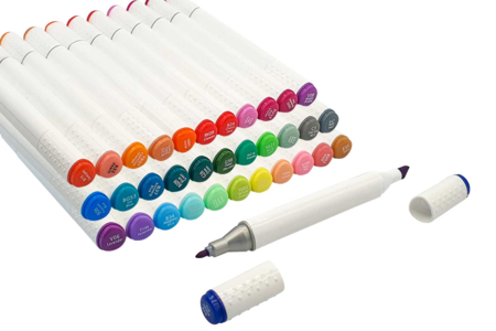 Alcohol Markers, Double-Tipped - Choice of Colors - 1 - Fancy Markers - 10doigts.com - Fancy Markers – 10doigts.fr