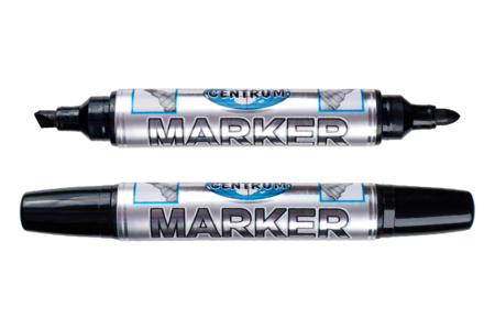 Black Dual-Tip Permanent Marker - 3 - Permanent Markers - 10doigts.com - Permanent Markers – 10doigts.fr