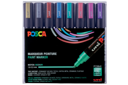 rotulador posca metálico - Marcadores POSCA: la referencia mundial de la pintura nómada – 10doigts.fr