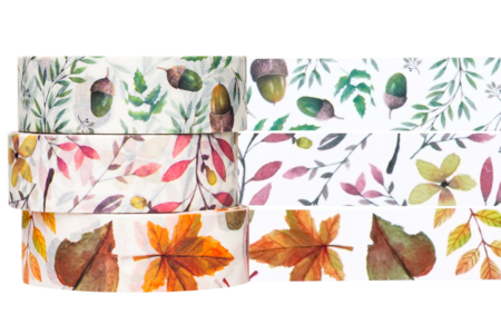 Masking Tape "Autumn" - 3 Rolls - 2 - Colored Adhesives and Masking Tape - 10doigts.com - Colored Adhesives and Masking Tape – 10doigts.fr