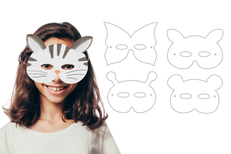 Máscaras animales 13846 - Máscaras creativas para niños – 10doigts.fr