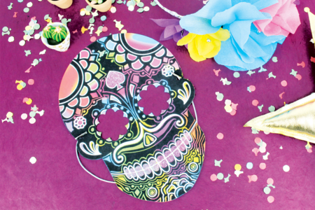 Calaveras Scratch Masks - 4 Pieces - 4 - Creative Masks for Kids - 10doigts.com - Creative Masks for Kids – 10doigts.fr