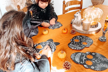 Calaveras Scratch Masks - 4 Pieces - 3 - Creative Masks for Kids - 10doigts.com - Creative Masks for Kids – 10doigts.fr