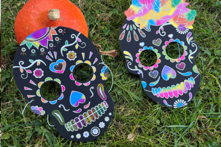 Calaveras Scratch Masks - 4 Pieces - 10 - Creative Masks for Kids - 10doigts.com - Creative Masks for Kids – 10doigts.fr