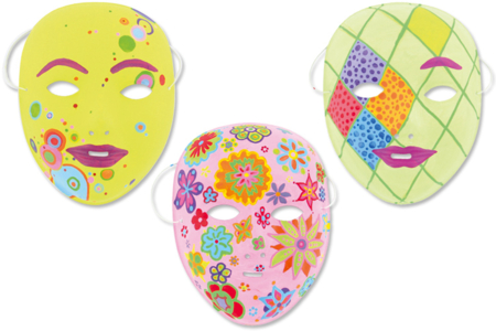Decorative Masks - 0 - Carnival, Mardi Gras Crafts - 10doigts.com - Carnival, Mardi Gras Crafts – 10doigts.fr