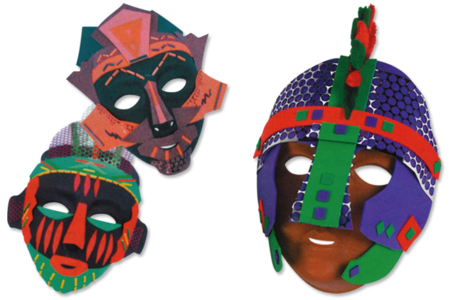 Decorative Masks with Soft Rubber - 0 - Carnival, Mardi Gras Crafts - 10doigts.com - Carnival, Mardi Gras Crafts – 10doigts.fr