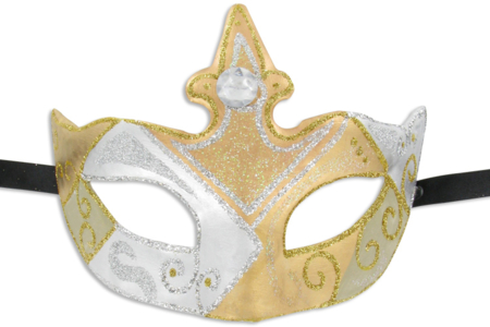 Venetian Mask "Crown" - 2 - Carnival Masks - 10doigts.com - Carnival Masks – 10doigts.fr