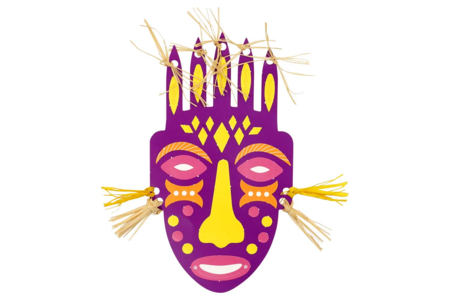 máscara violeta - Máscaras creativas para niños – 10doigts.fr
