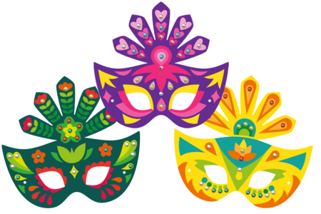 Carnival Masks Kit + Stickers - 6 Pieces - 3 - Carnival Masks - 10doigts.com - Carnival Masks – 10doigts.fr