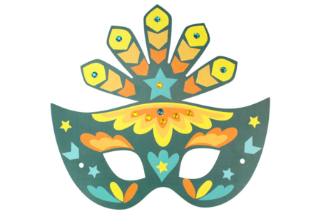 Carnival Masks Kit + Stickers - 6 Pieces - 4 - Carnival Masks - 10doigts.com - Carnival Masks – 10doigts.fr