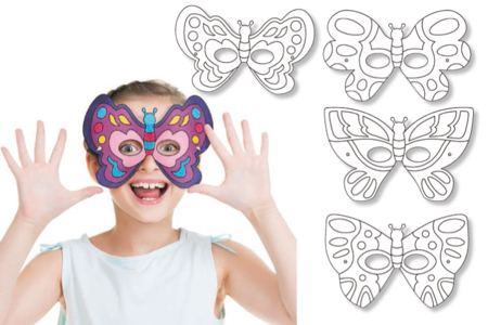 Máscaras mariposas - Máscaras creativas para niños – 10doigts.fr