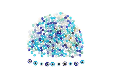 material Kit pulseras ojo de la suerte - 10 unidads - Kits Joyas – 10doigts.fr