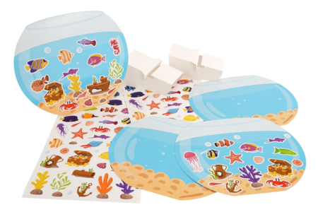 material Kit mini mundos gomets Acuario - Kits creativos gomets – 10doigts.fr