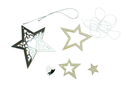 kit de material guirnalda estrellas - Guirnaldas y colgantes de Navidad – 10doigts.fr